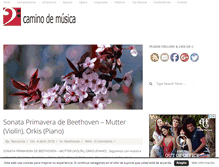Tablet Screenshot of caminodemusica.com